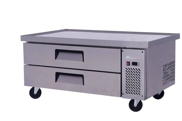 52″ Wide Refrigerated Chef Base with 60″ Extended Top