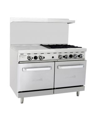 10 Burner, Liquid Propane Gas Range & Oven